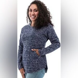 Aventura Women's Navy Crew Neck Sweater